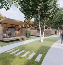 Micro Housing for Homeless and Disabled Veterans Amelia money shot render1 (1)